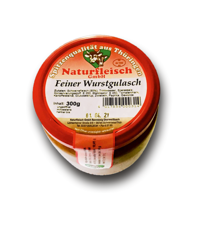 Feiner Wurstgulasch im Glas, 300 g